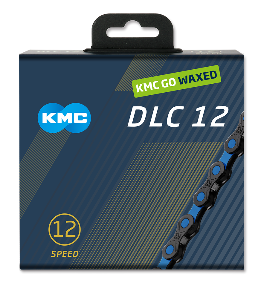 Chaîne Kmc dlc12 noir bleu 126s cirée