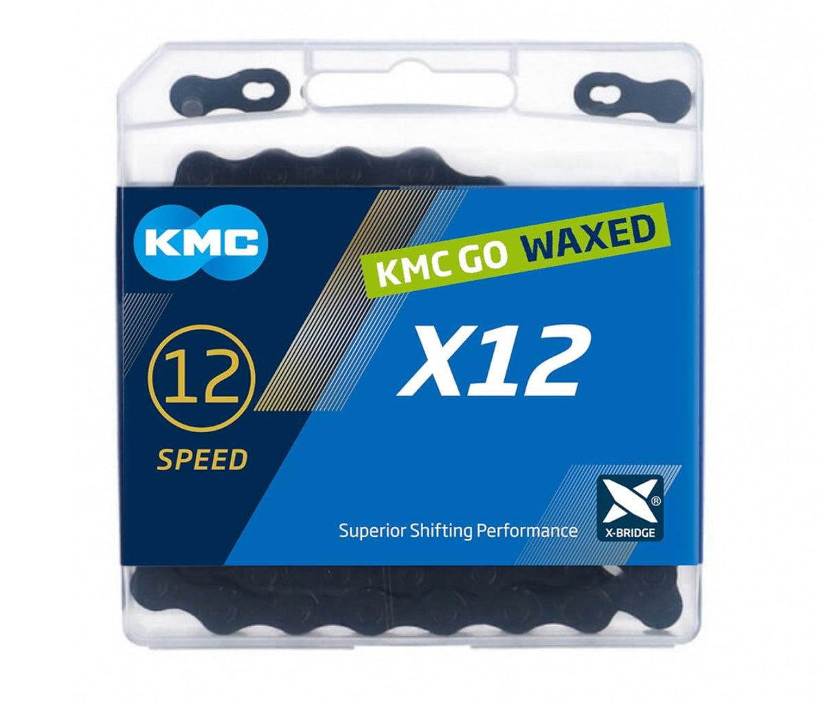 Chaînes Kmc x12 noir tech 1 2 x 11 128 126gl go