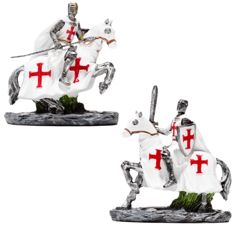 Chevalier de croisade à cheval - défenseur