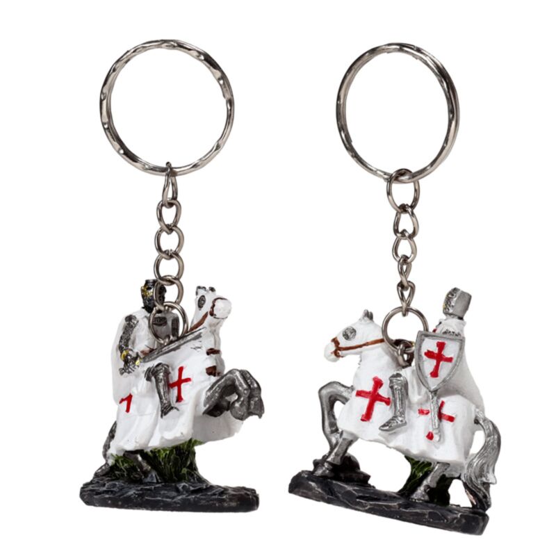 Porte-clés Chevalier de croisade à cheval défenseur