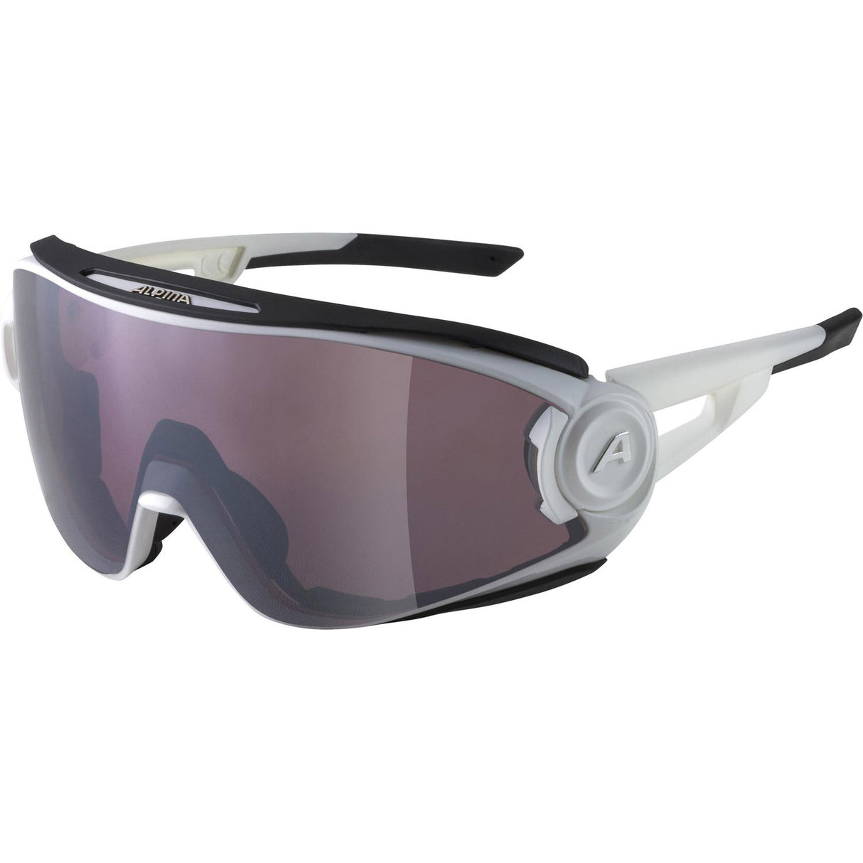 Alpina sports lunettes de sport 5w1ng qv blanc mat