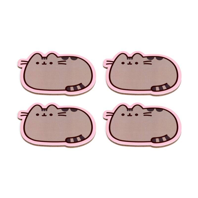 Pusheen le chat lot de 4 sous-verres en forme