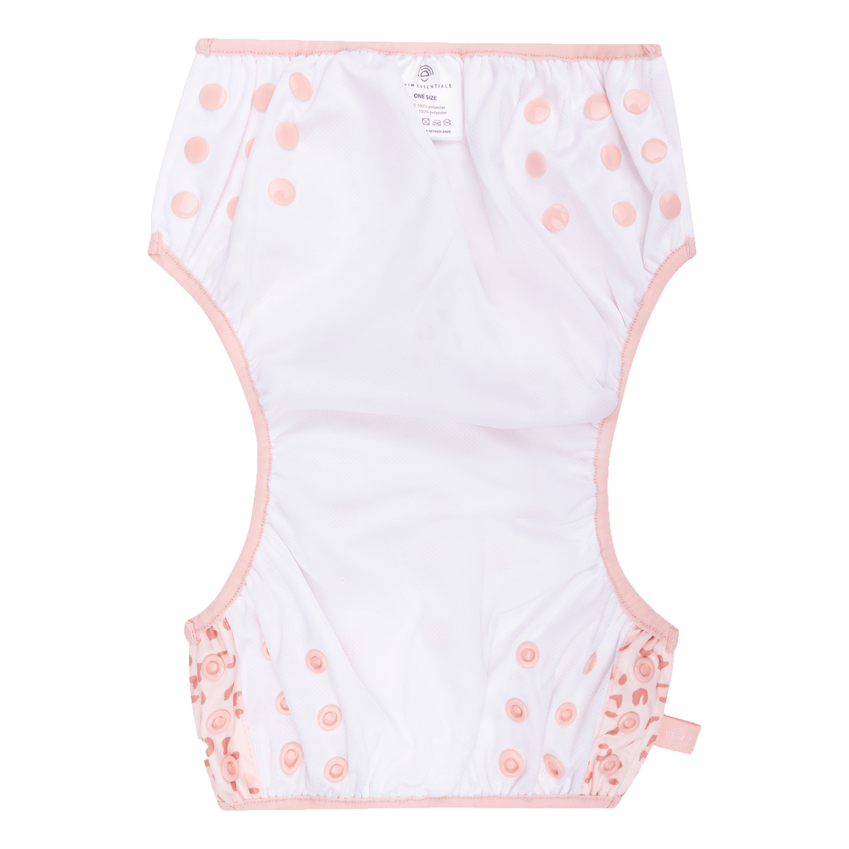 Léopard | couche de bain lavable vieux rose