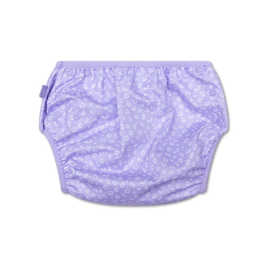 Léopard | couche de bain lavable lilas