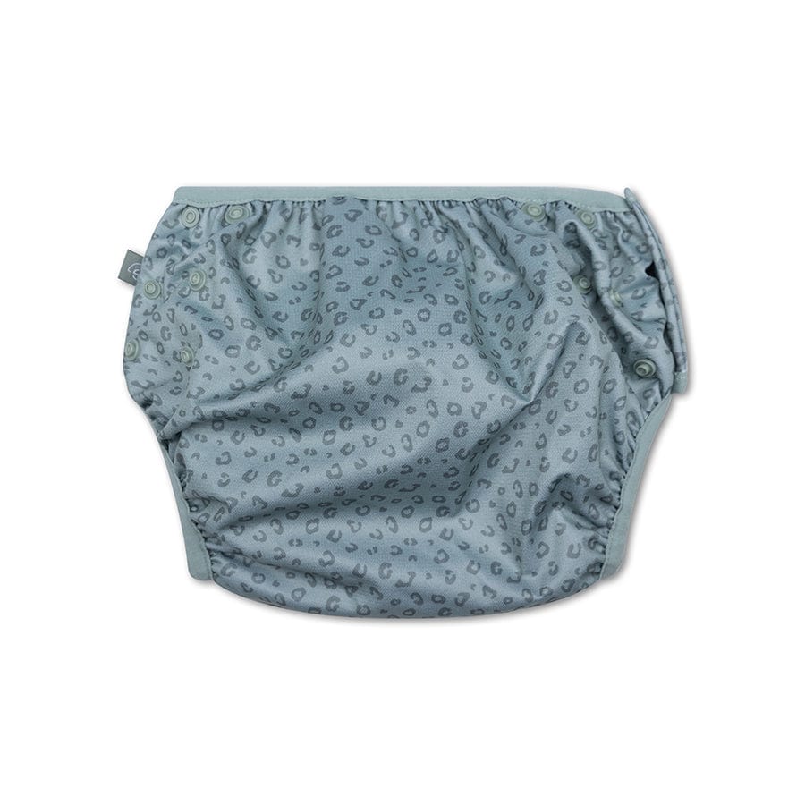Léopard | couche de bain lavable verte