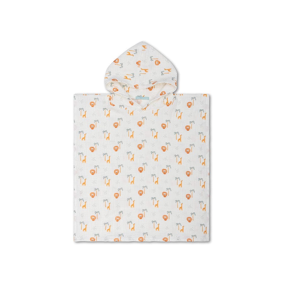 Jungle | poncho de plage hydrophile multicolore 65 x 65 cm