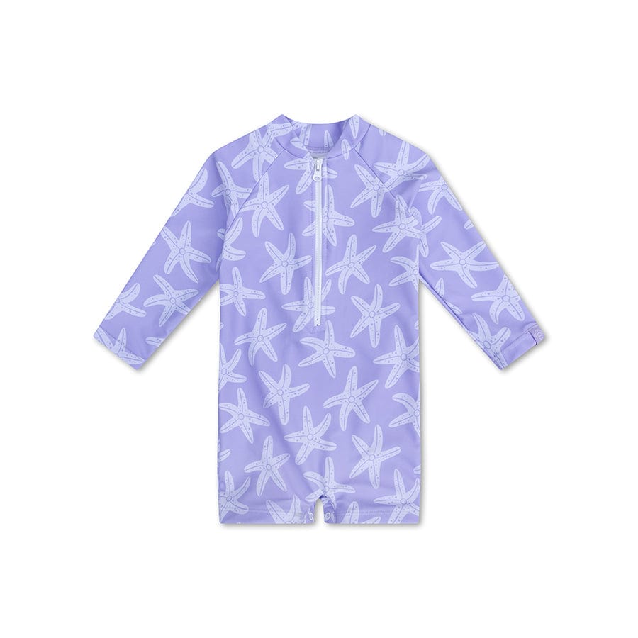 Étoile de mer | maillot de bain UV lilas pour garçons