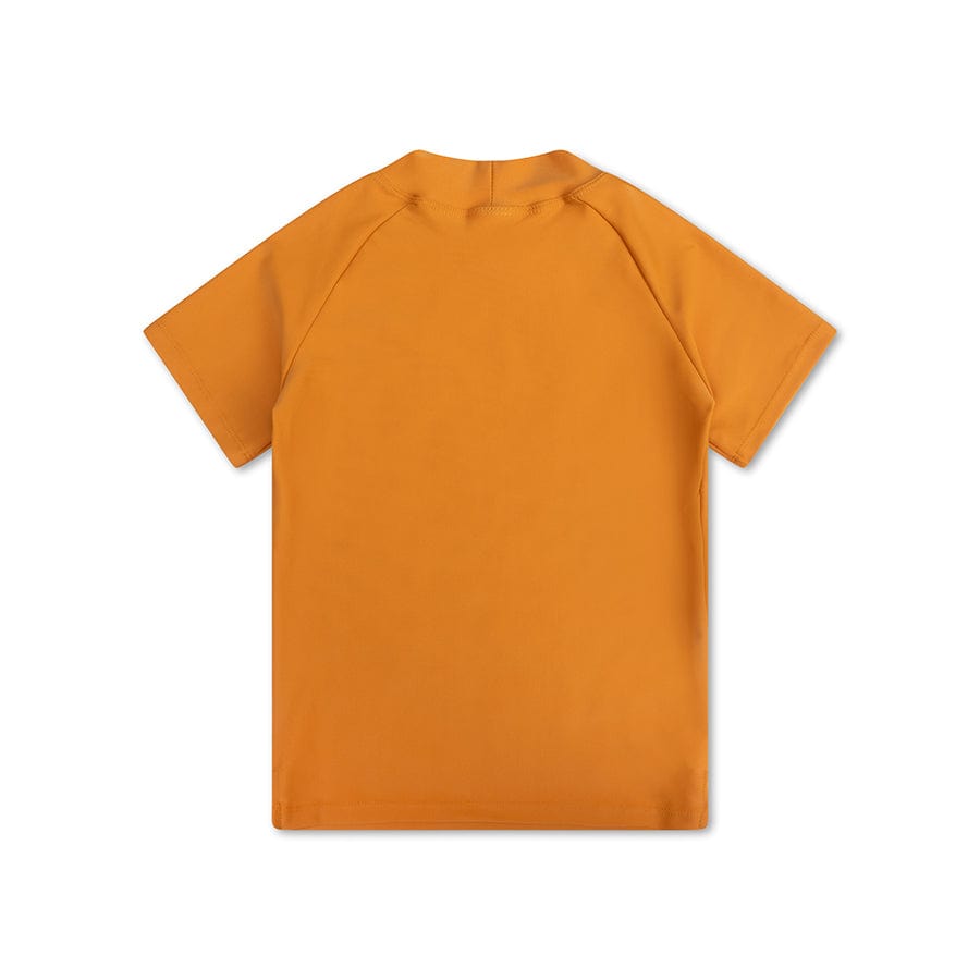 Étoile de mer | maillot de bain anti-UV orange à manches courtes