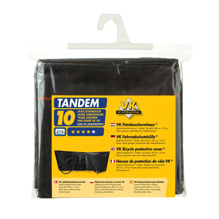 VK Tandem Luxury Bicycle Cover - 300 cm noir