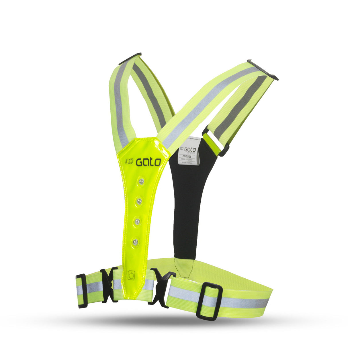 Gato gilet led sport plus sûr jaune fluo taille unique