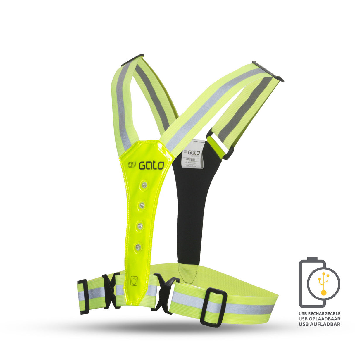 Outwet Sport Vest Vex LED USB Néongeel unique