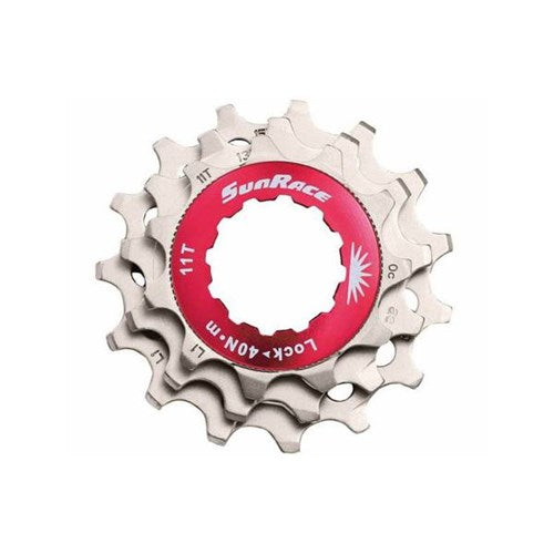 Sturmey-archer europe n.v. bague de verrouillage sunrace avec pignons 11v 11 13 15t argent