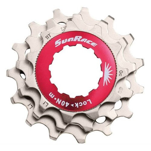 Sturmey-archer europa n.v. bague de verrouillage sunrace avec pignons 12v 11 13 15t argent