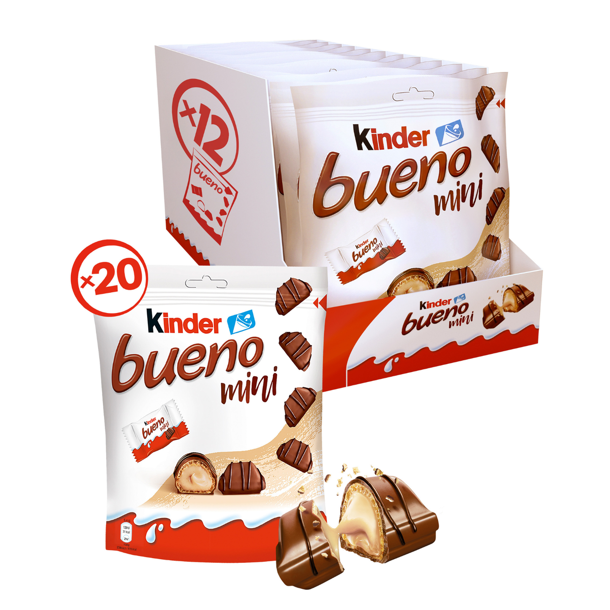 Pochette debout Kinder bueno mini t20 (12x108 grammes)