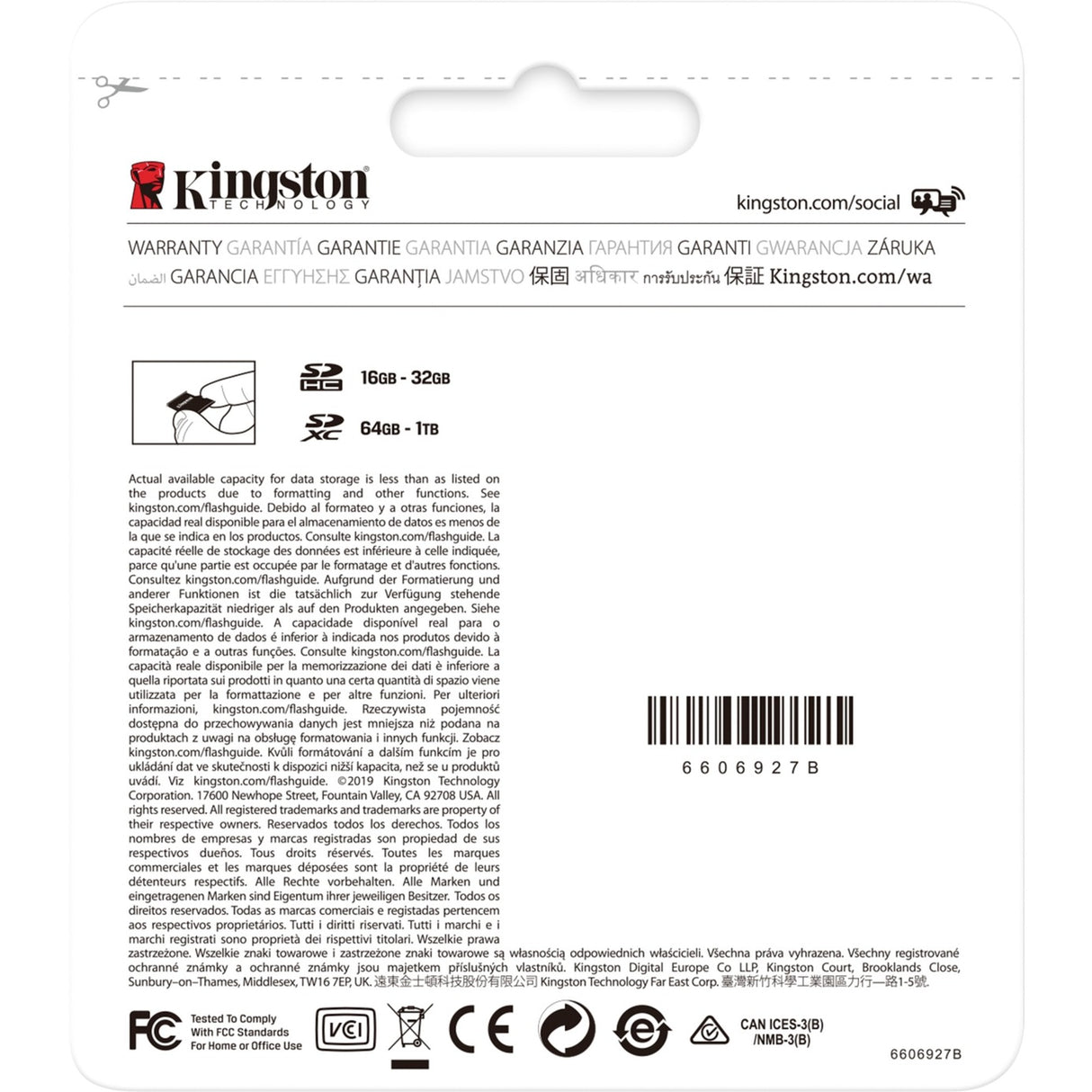 Kingston Canvas Select Plus SDXC 128 Go