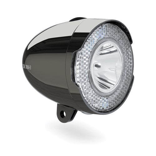 Phare Axa 706 batterie chrome foncé