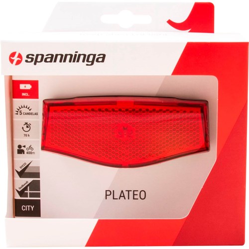 Plaque d'éclairage arrière Spanninga Batterie XB 50 80 mm