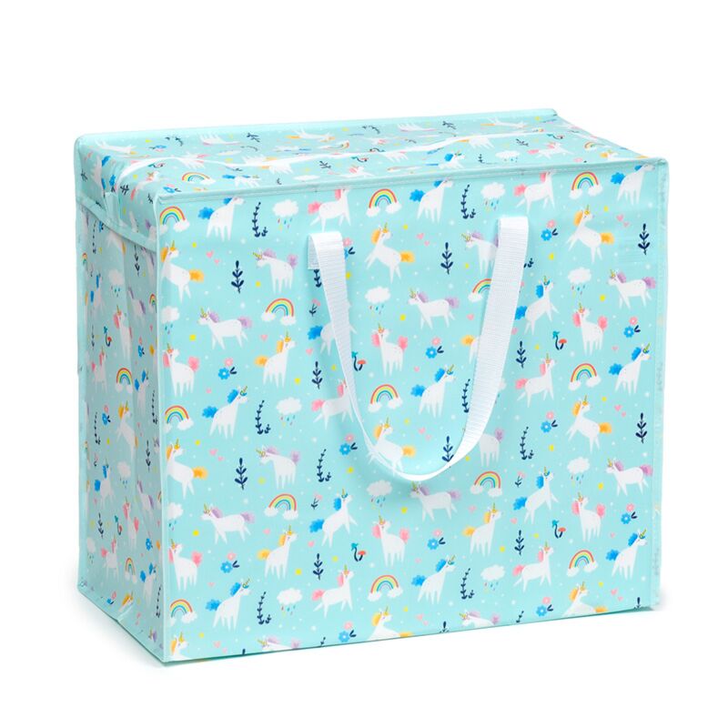 Sac de rangement sac à linge magique licorne avec fermeture éclair