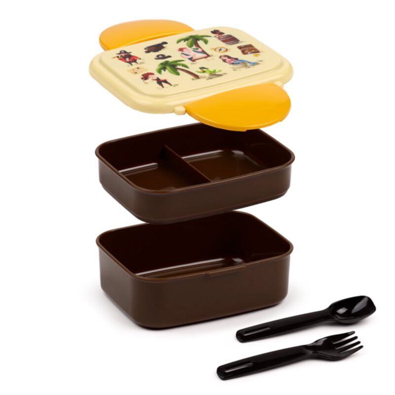Jolly Rogers Pirate Clip Bento Box Boîte à lunch avec couverts