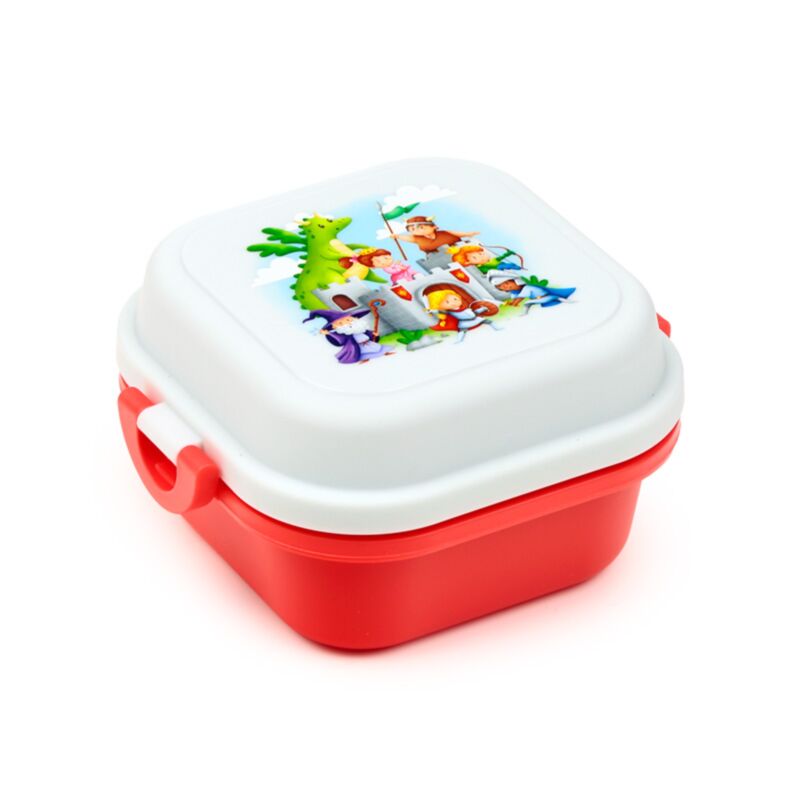 Boîte à bento avec clip chevaliers dragons, boîte à lunch