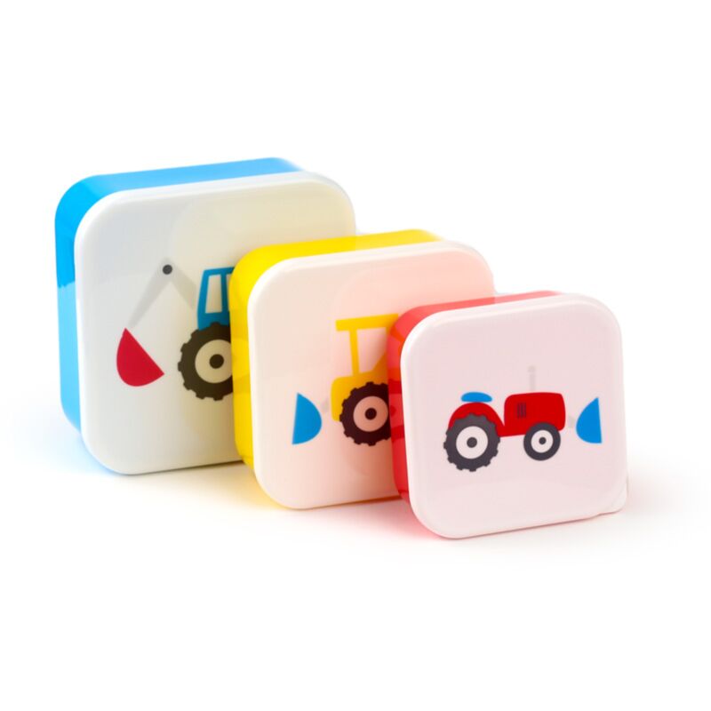 Set 3 lunch box m l xl - tracteurs