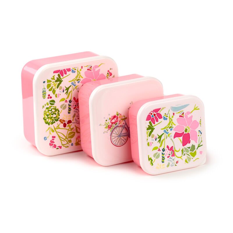 Set 3 lunch box m l xl - julie dodsworth rose botanique