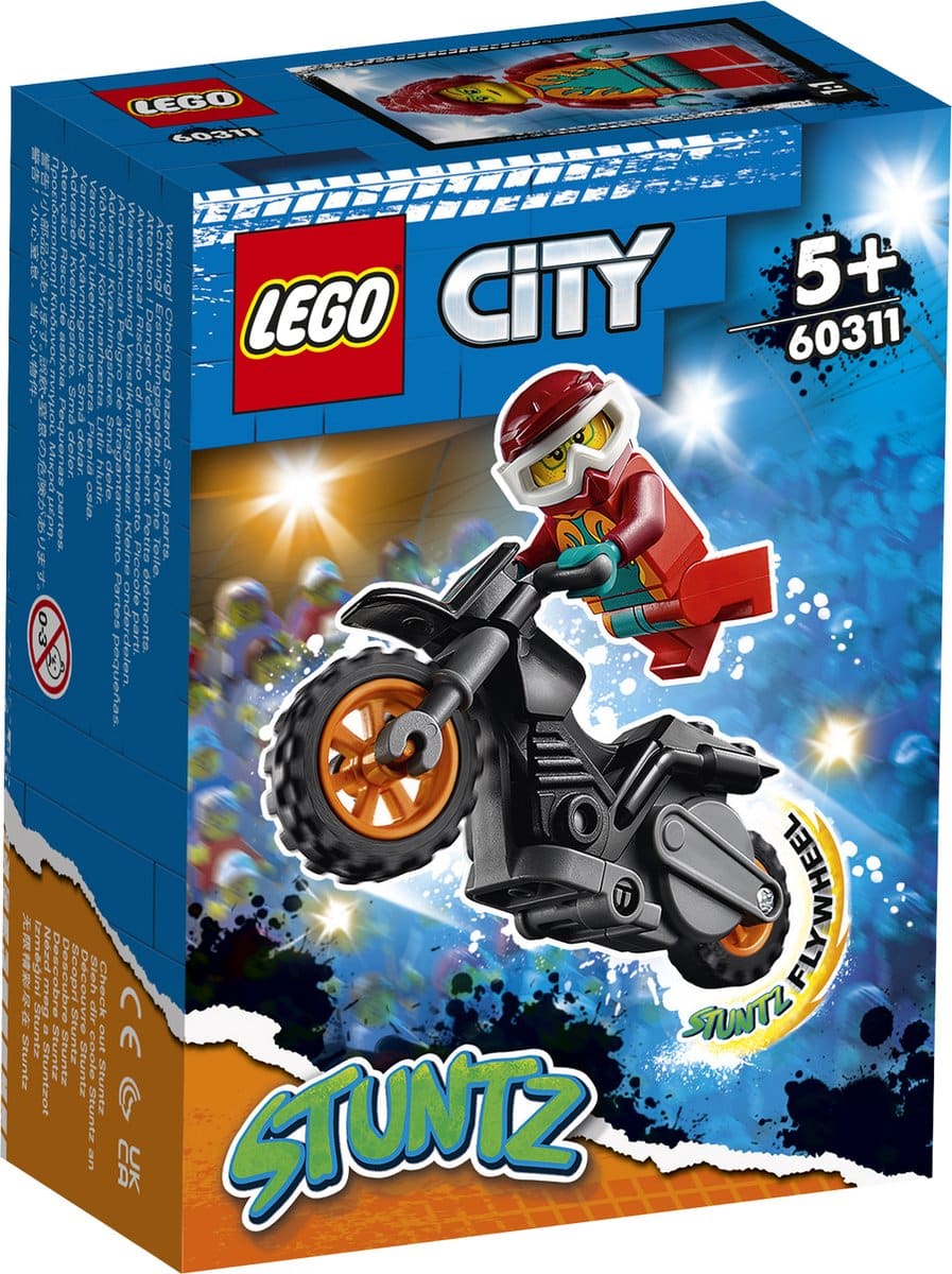 Lego city - 60311 la moto de cascade de feu stuntz