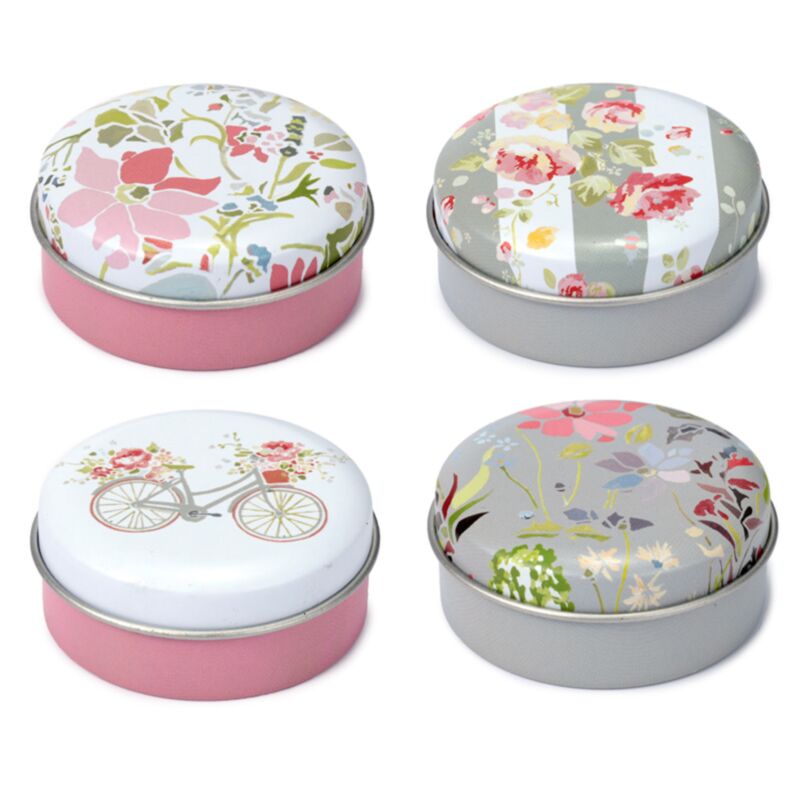 Baume à lèvres rose à motif floral Julie Dodsworth en boîte