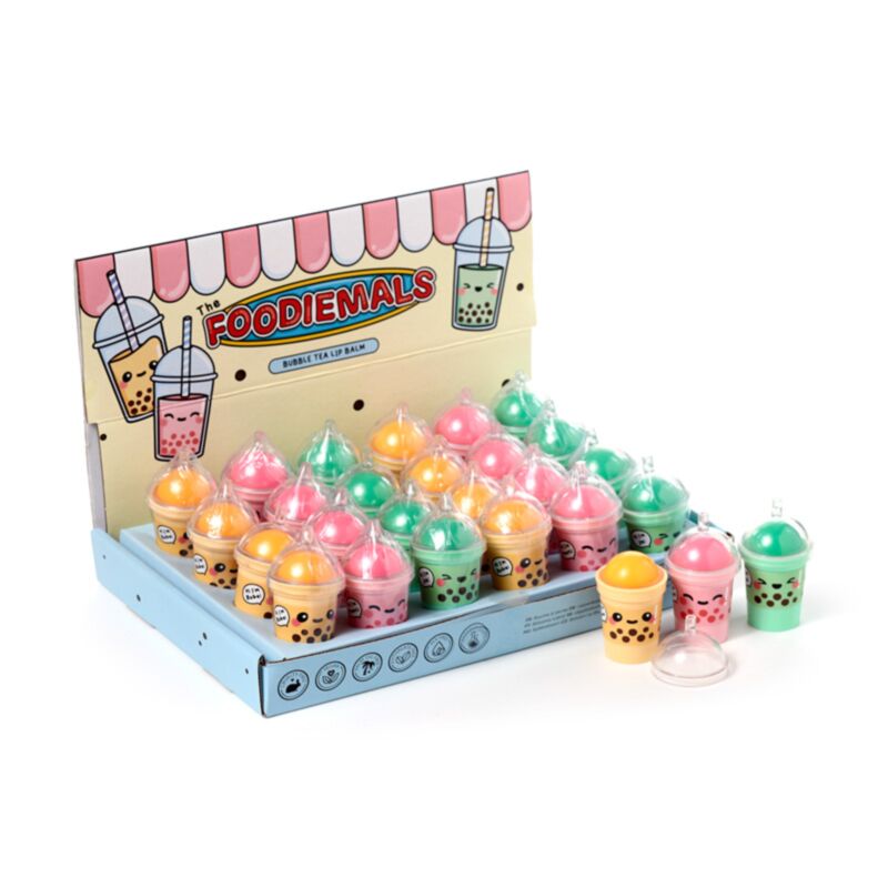 Porte-thé à bulles pour baume à lèvres Foodiemals