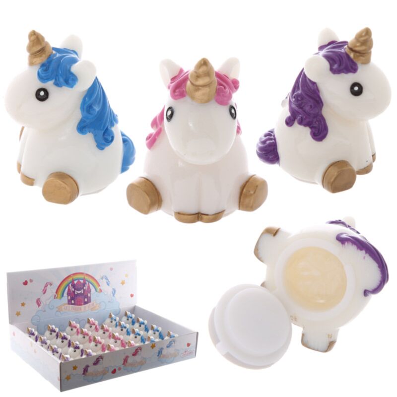 Baume à lèvres licorne ouvert