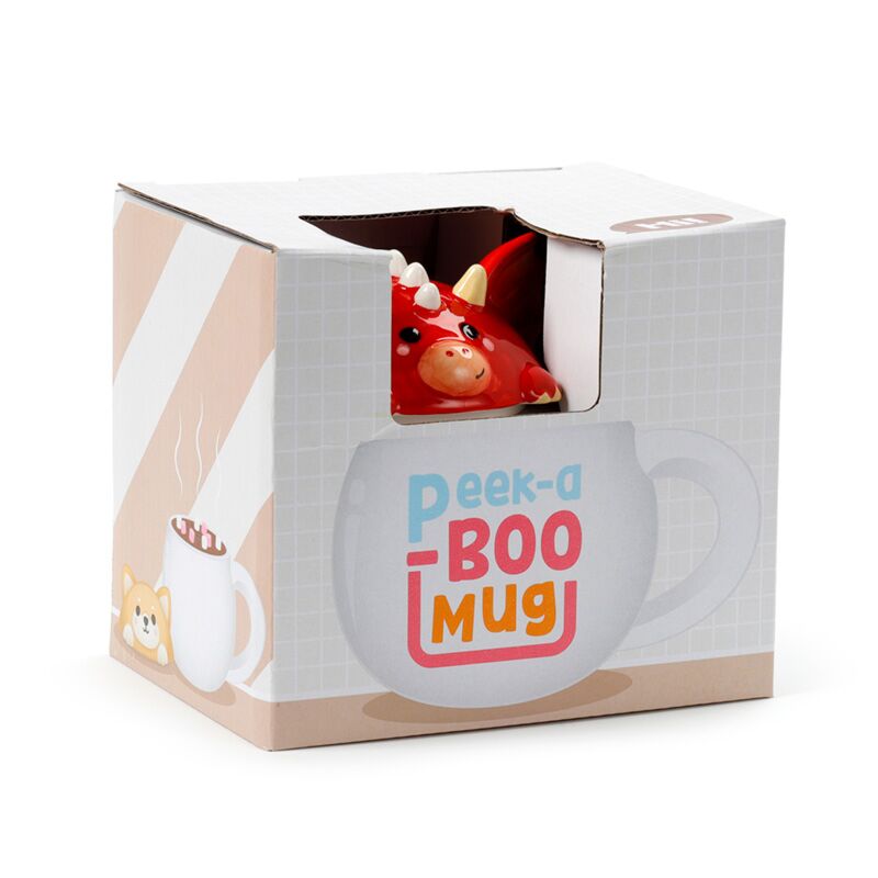 Tasse en céramique en forme de couvercle de dragon du Pays de Galles