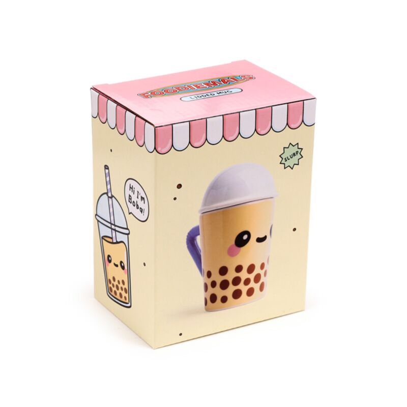 Boba le couvercle de tasse de mals gourmand de thé à bulles