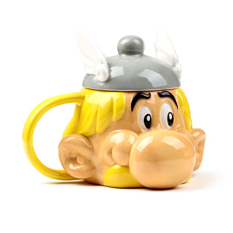 Mug en céramique forme Astérix avec couvercle