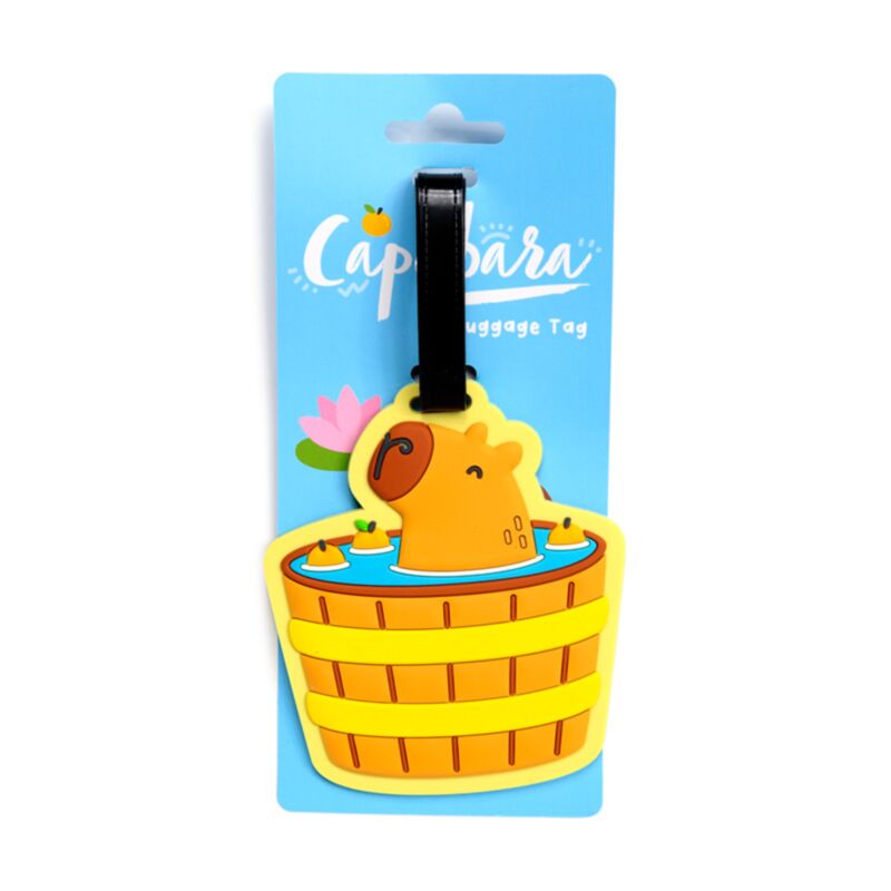 Etiquette valise pvc Capybara