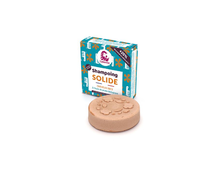 Lamazuna bloc shampoing - cheveux secs - huile de prune
