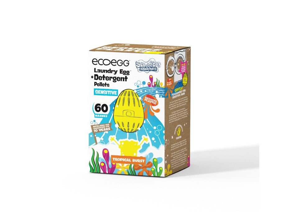 Ecoegg Washball - Spongebob - Burst tropical - sensible - 60 lavages