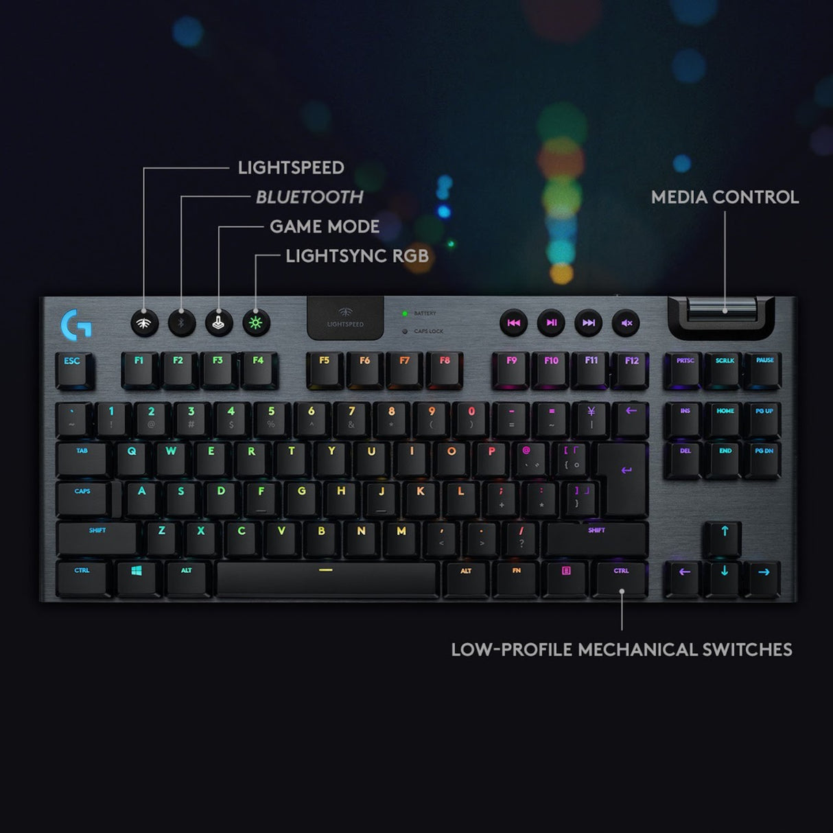 Logitech G915 TKL LightSpeed Wireless RVB MECANICAL GAMING
