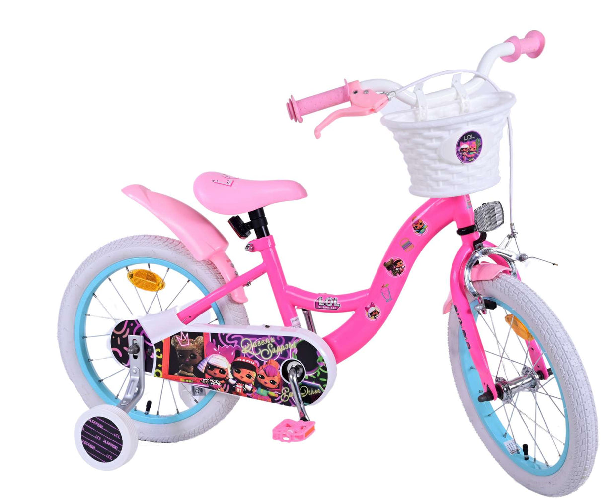 Vélo pour enfants poupées Volare - filles - 16 pouces - rose