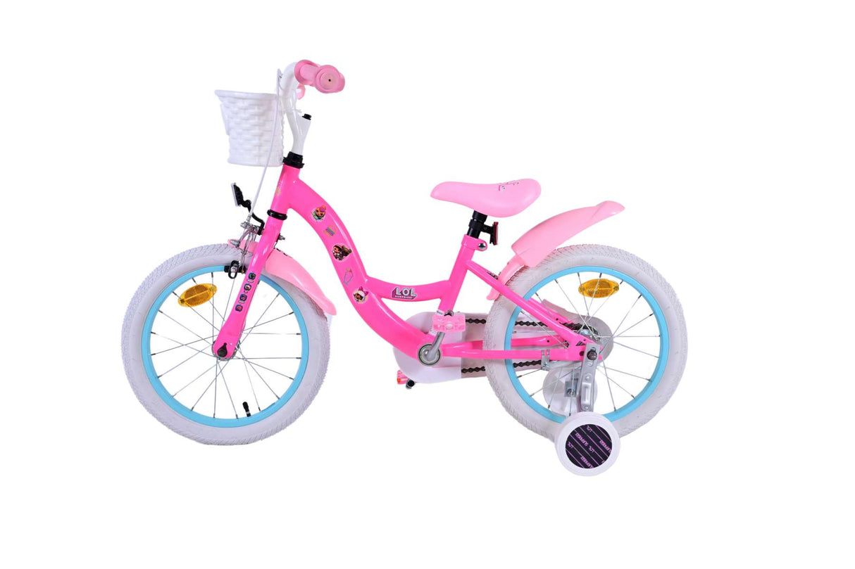 Vélo pour enfants poupées Volare - filles - 16 pouces - rose