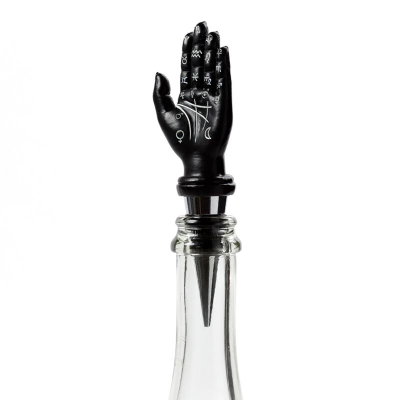 Bouchon de bouteille de palmier de tarot à main mantra
