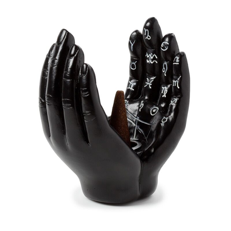 Mantra mains tarot paumes porte-encens ouvert