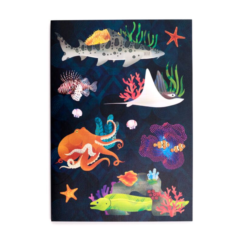Carnet ligné a5 recyclé Marine Kingdom