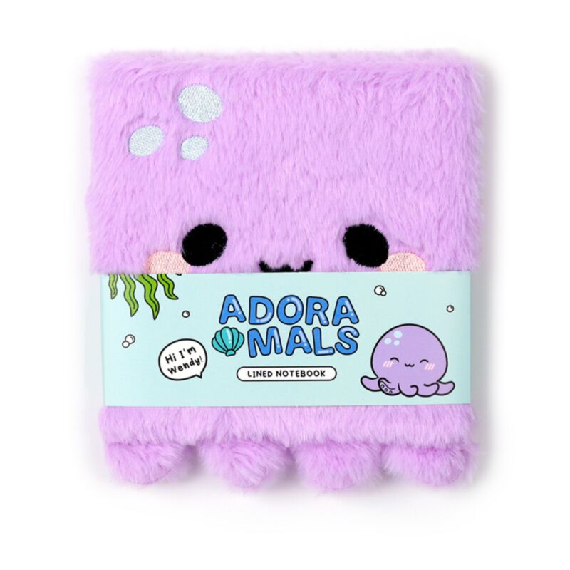 Carnet pelucheux poulpe Adoramals