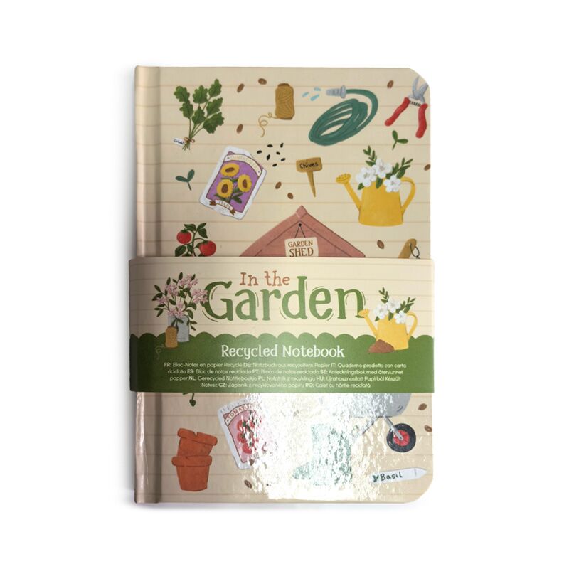 Dans le jardin carnet a6 recyclé