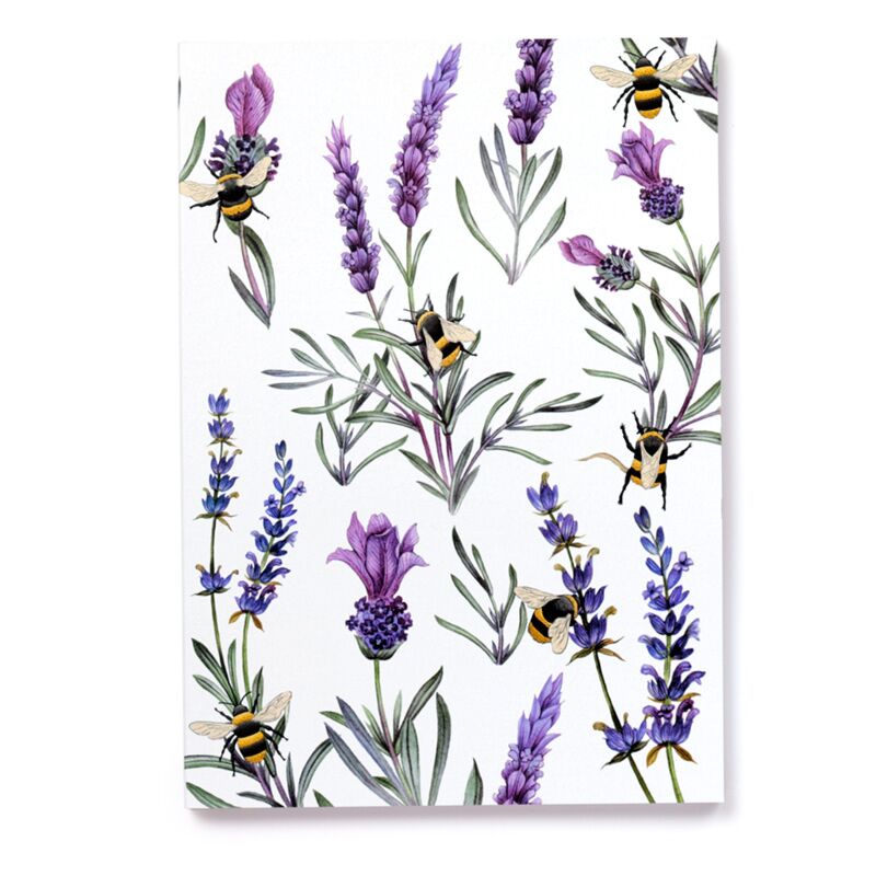 Prés de nectar dans un carnet ligné a5 recyclé