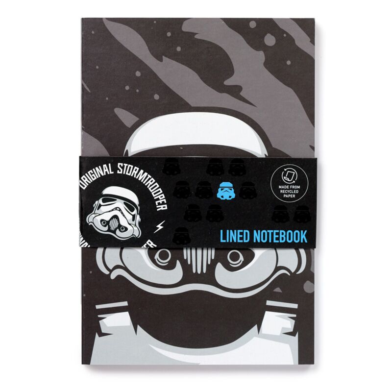 Le carnet ligné a5 recyclé original stormtrooper