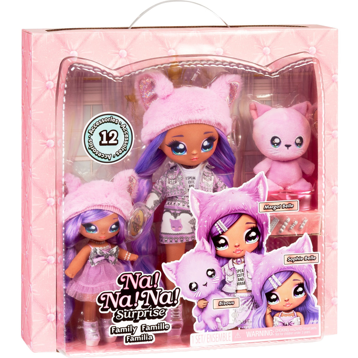 MGA Entertainment After! Après! Après! Famille surprise Lavender Kitty Famil