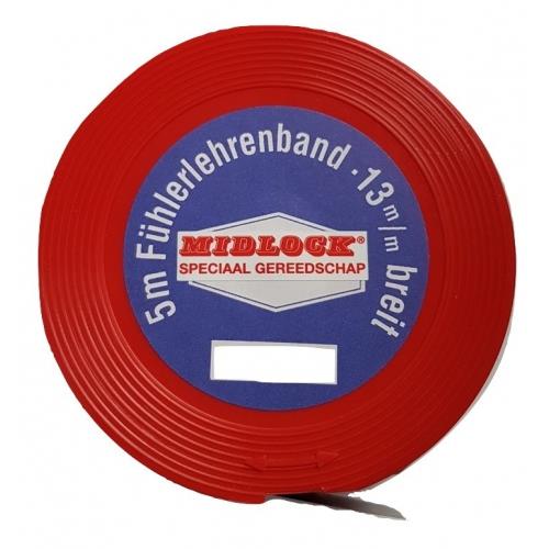 Ruban palpeur Midlock 0,10mm en rouleau (5m)