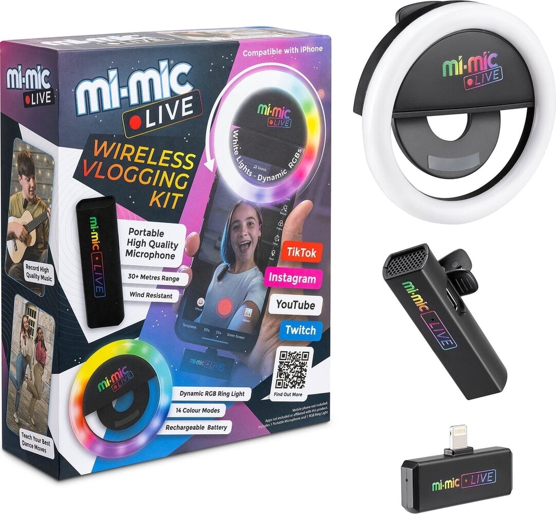 Mi-mic live - kit de vlog : pomme