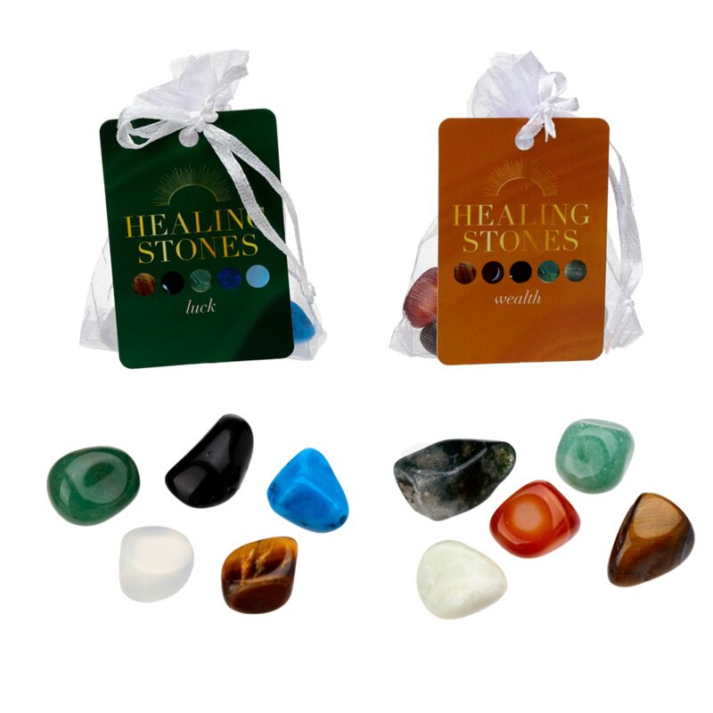 Lot de 5 pierres de richesse chance
